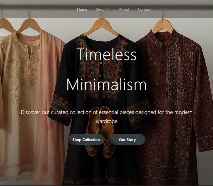 Background image for Minimalist Fashion